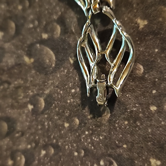 Vintage Coro Silvertone Bracelet 7" Long. - Picture 3 of 3